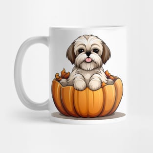 Shih Tzu Dog inside Pumpkin #1 Mug